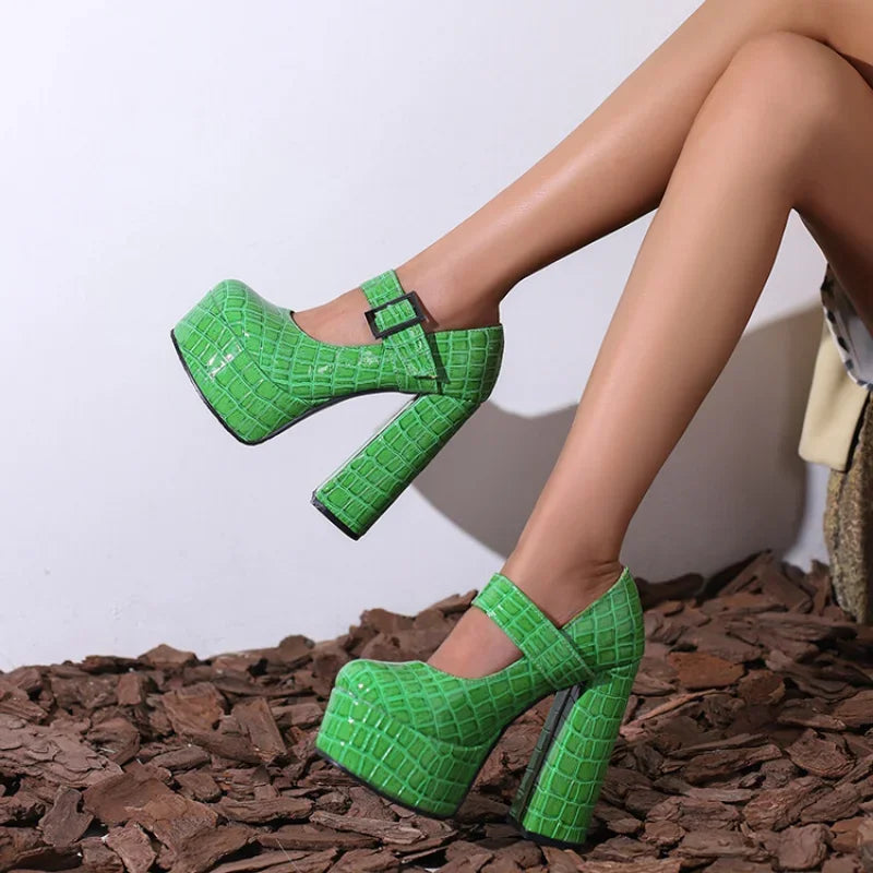 Funki Findz | Shoes | Women's Super-High Mary Jane Platforms