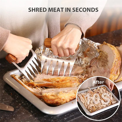 Funki Findz | Meat Claws | Stainless Steel Wood Meat Claws