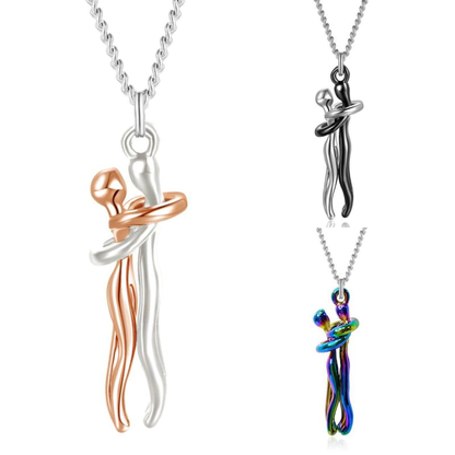 Funki Findz | Necklaces | Unisex Lovers Embrace Hug Necklace