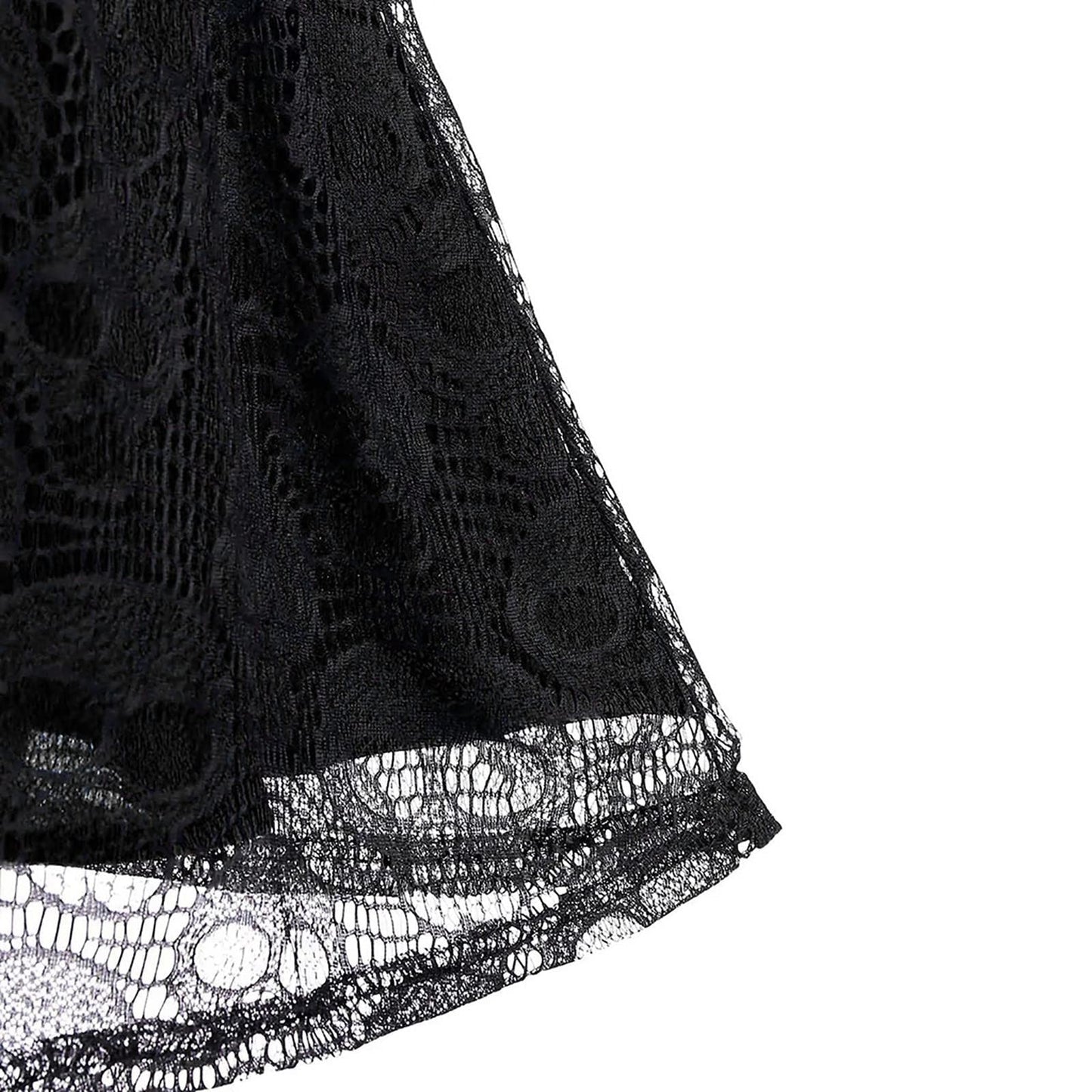 Funki Findz | Dresses | Women's Gothic Skull Lace Mini Dress