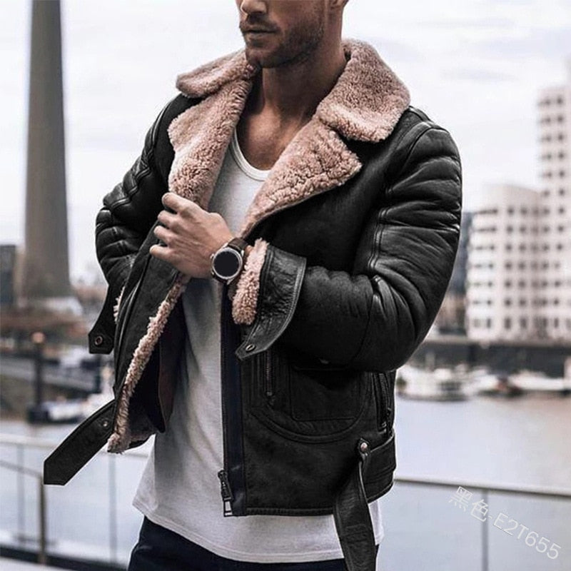 Funki Findz | Jackets | Men's Faux Fur, Faux Leather Jacket