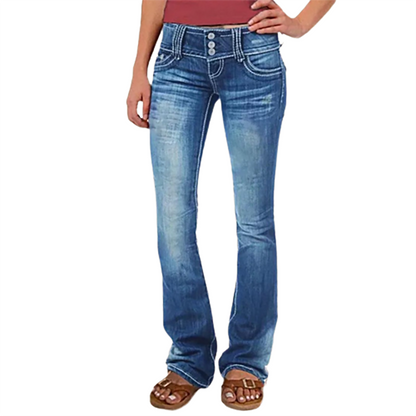 Funki Findz | Pants | Women's Ripped Low Rise Bootcut Jeans