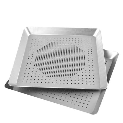Funki Findz | Pizza Pans | Perforated Square Pizza Baking Trays