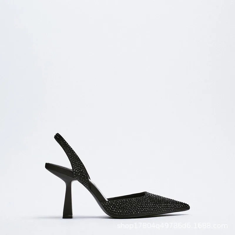Funki Findz | Shoes | Women's Shiny Beaded Mid Heeled Mules