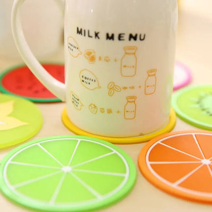 Funki Findz | Coasters | Fruit Design Drink Mats 6 | 7 Pcs Sets