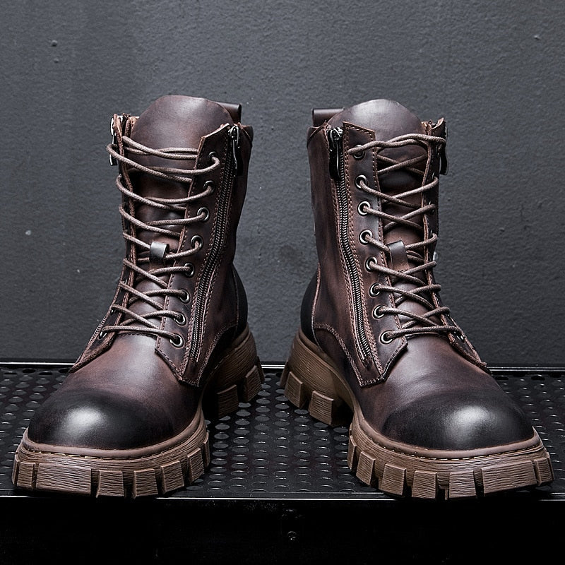 Funki Findz | Boots | Men's Rustic Vintage Leather Ankle Boot
