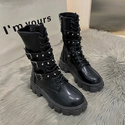 Funki Findz | Boots | Women's Gothic Platform Combat Boots