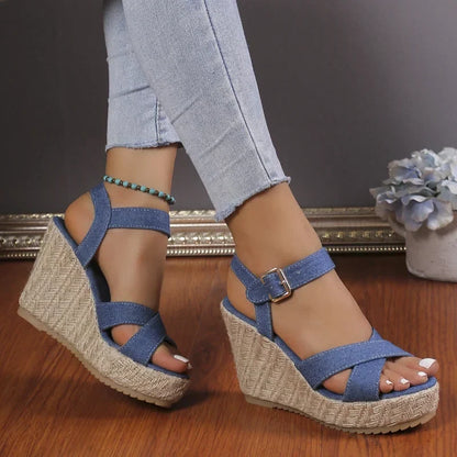 Funki Findz | Shoes | Women's Open Toe High Wedge Sandals