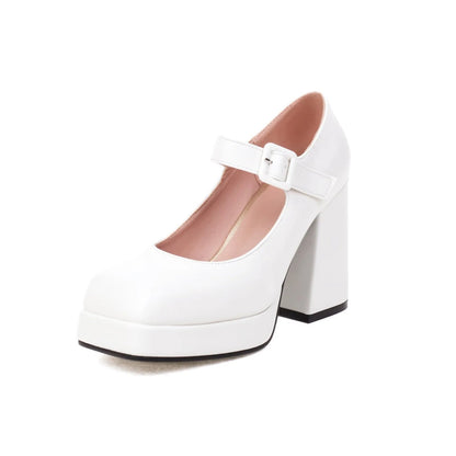 Funki Findz | Shoes | Women's Chunky Heel Platform Mary Janes
