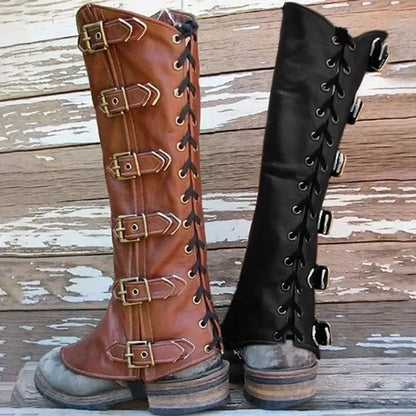 Funki Findz | Boots | Men's Women's Cosplay Leather Leg Armor
