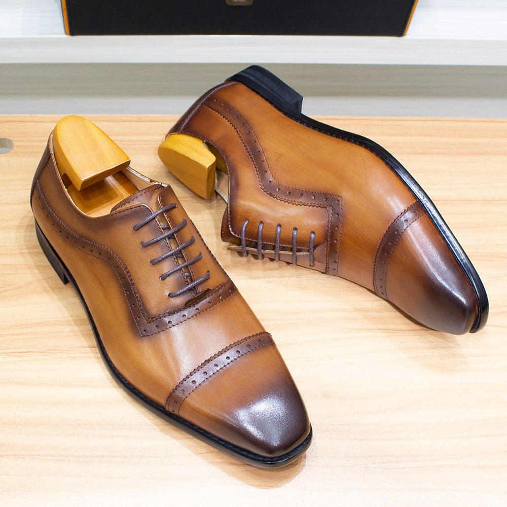 Funki Findz | Shoes | Men's Elegant Leather Oxford Brogue Shoe