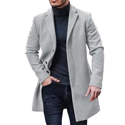 Funki Findz | Jackets | Men's Mid Thigh Lightweight Woolen Coat