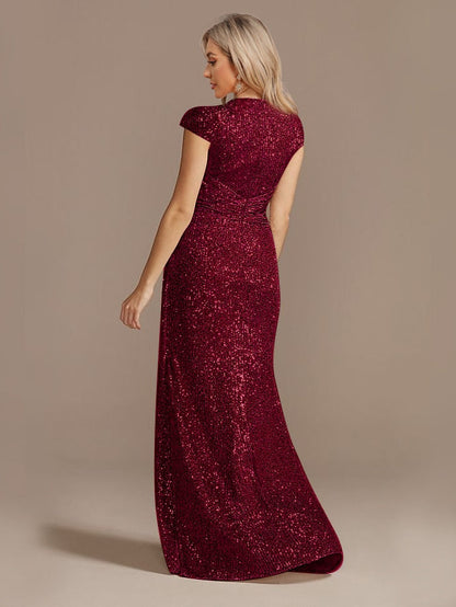 Funki Findz | Dresses | Women's Elegant Long Sequin Dress