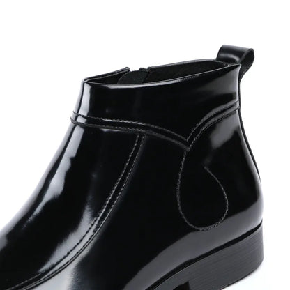 Funki Findz | Boots | Men's Leather Patent Formal Dress Boots