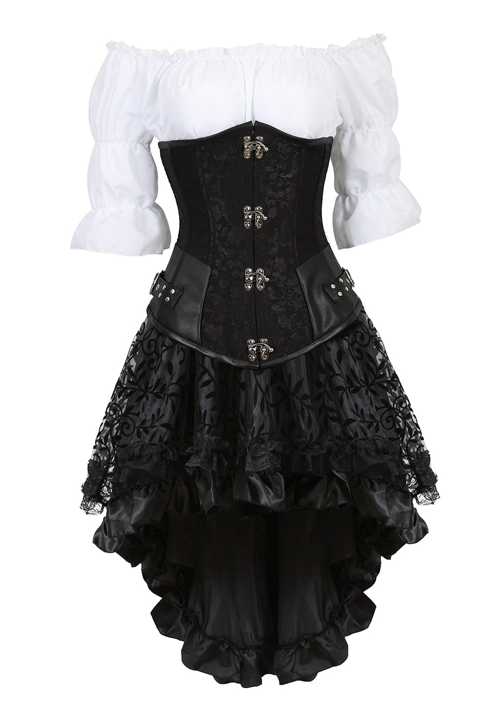 Funki Findz | Dresses | Women's Steampunk Top Corset Skirt Set