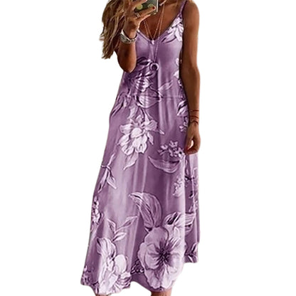Funki Findz | Dresses | Women's Long Floral Summer Maxi Dress