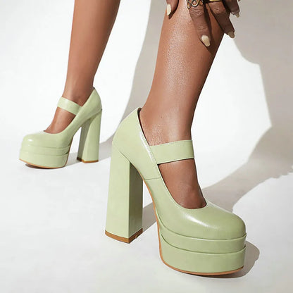Funki Findz | Shoes | Women's High Heel Chunky Platform Shoes