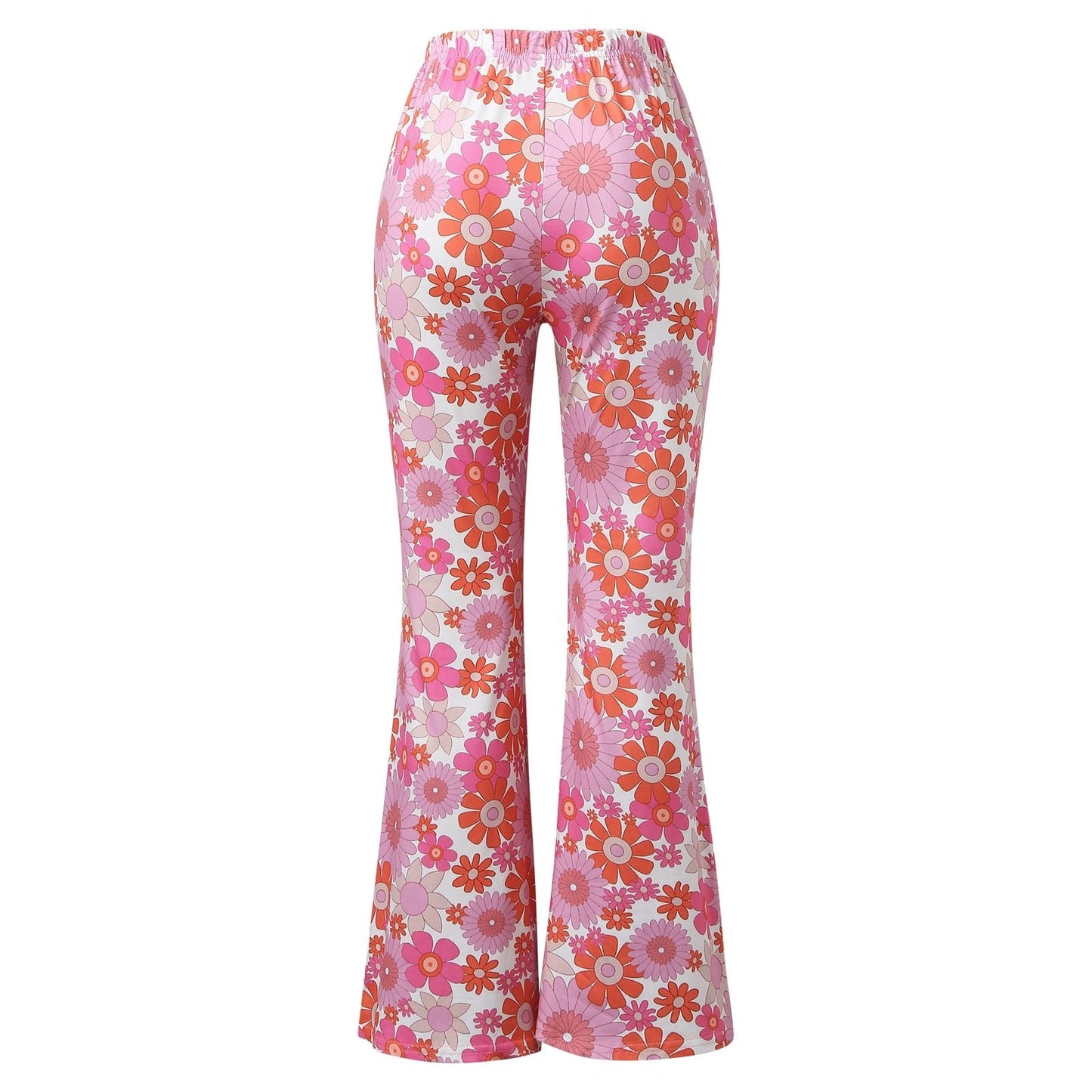 Funki Findz | Pants | Women's Funky Floral Boho Flared Trousers