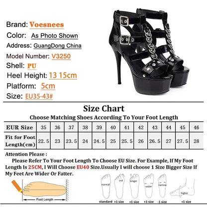 Funki Findz | Shoes | Women's Super High Gladiator Stilettos