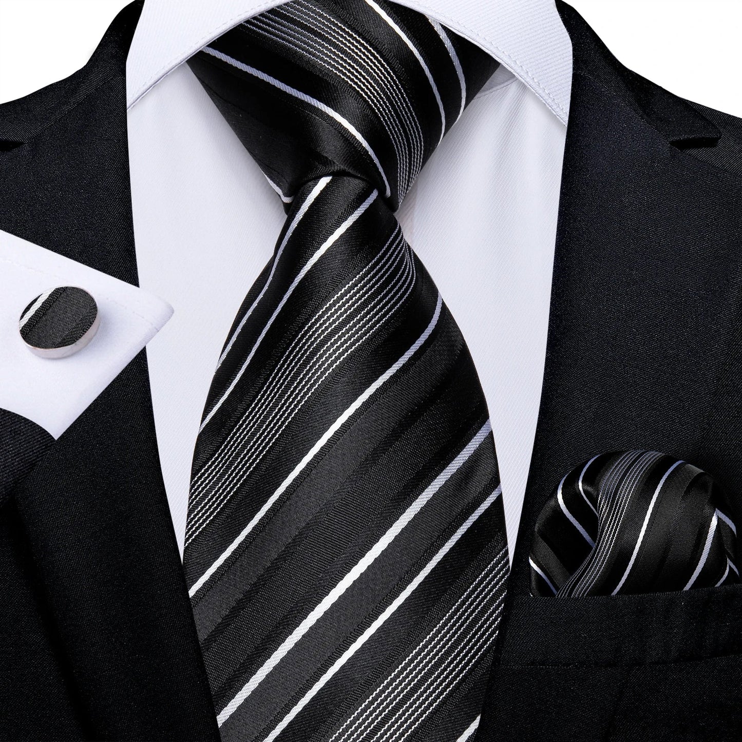Funki Findz | Neckties | Men's Premium Fashion Silk 3Pcs Tie Set