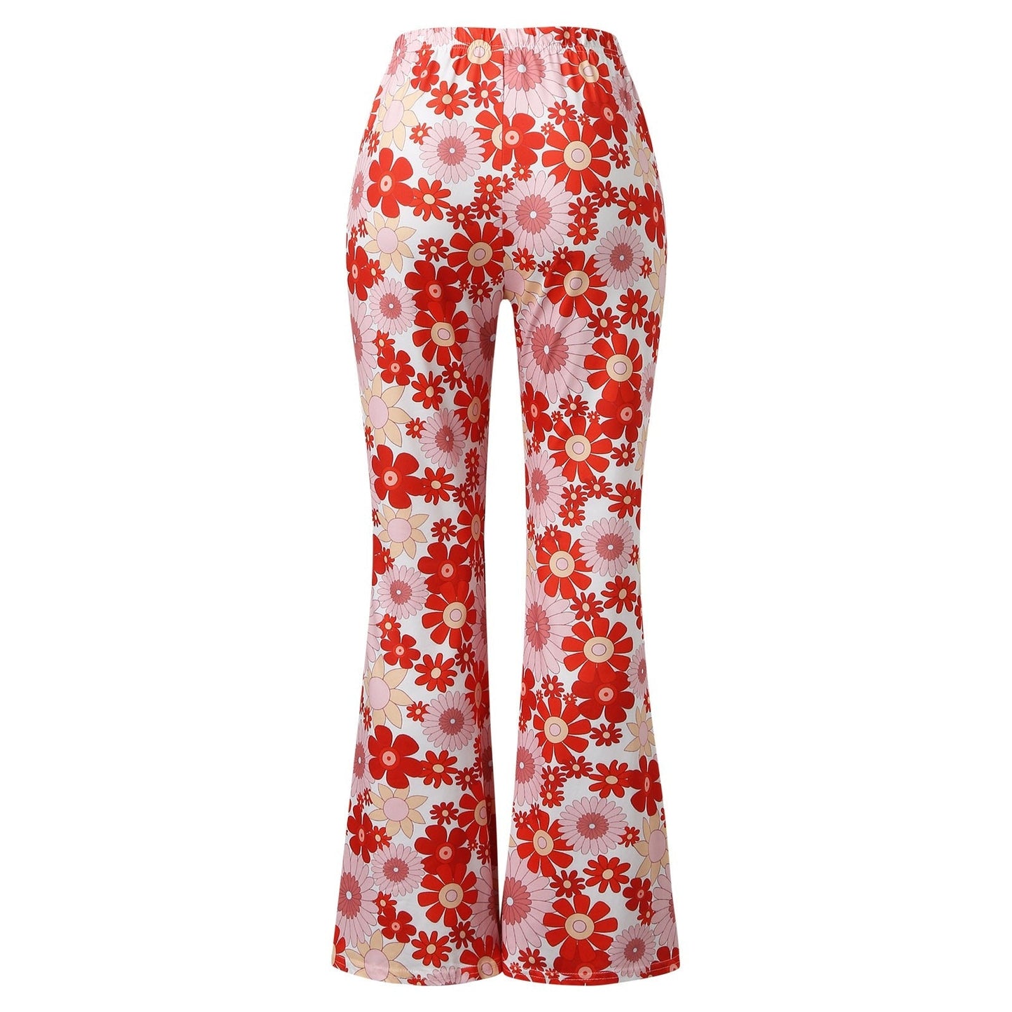Funki Findz | Pants | Women's Funky Floral Boho Flared Trousers
