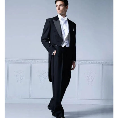 Funki Findz | Suits | Men's Custom Tailored 3 Pcs Wedding Tux