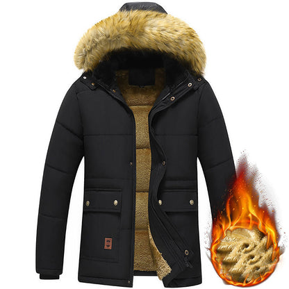 Funki Findz | Jackets | Men's Warm Winter Hooded Fleece Parka
