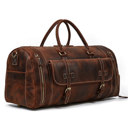 Funki Findz | Bags | Travel Bags | Men's Leather Overnight Bag