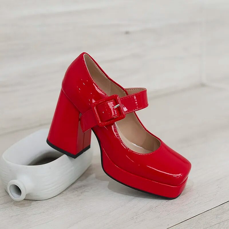Funki Findz | Shoes | Women's Gothic Mary Jane Patent Heels