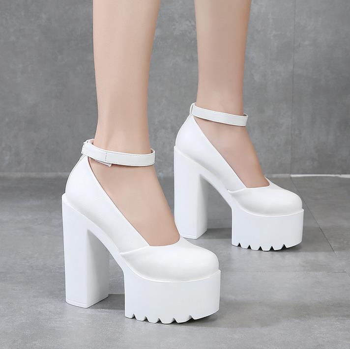 Funki Findz | Shoes | Women's High Buckle Strap Lolita Platforms