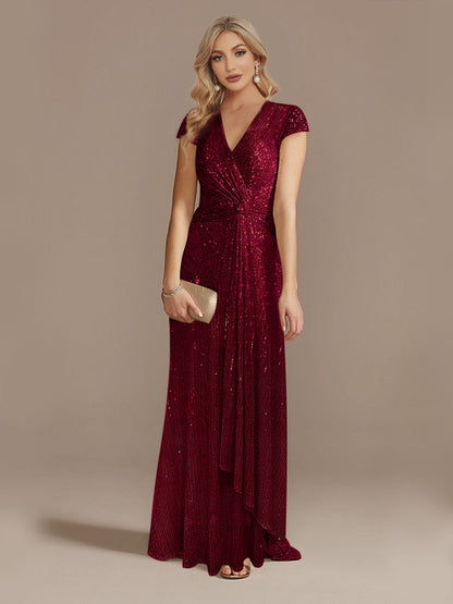 Funki Findz | Dresses | Women's Elegant Long Sequin Dress