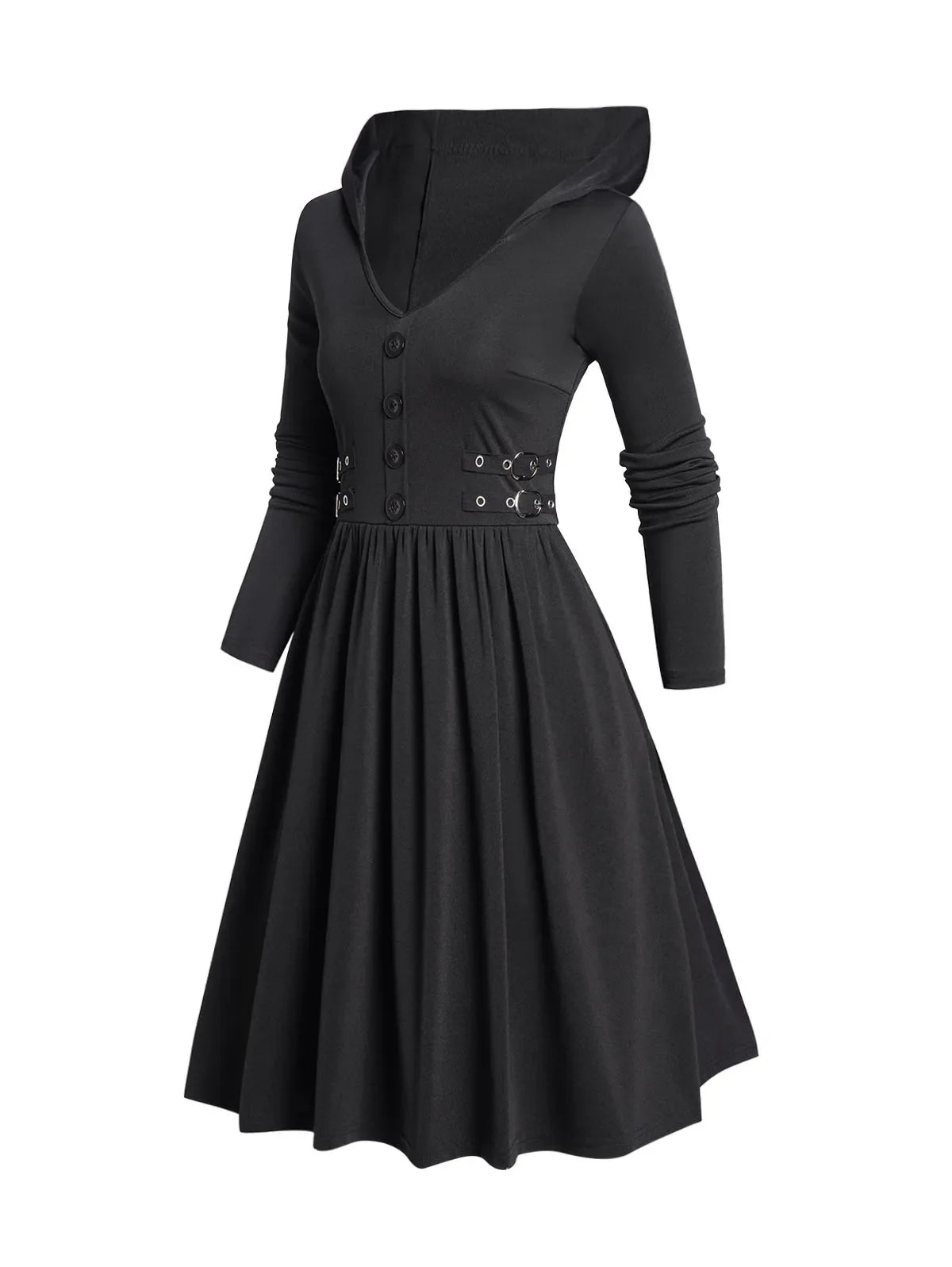 Funki Findz | Dresses | Women's Dark Gothic Hooded Dress