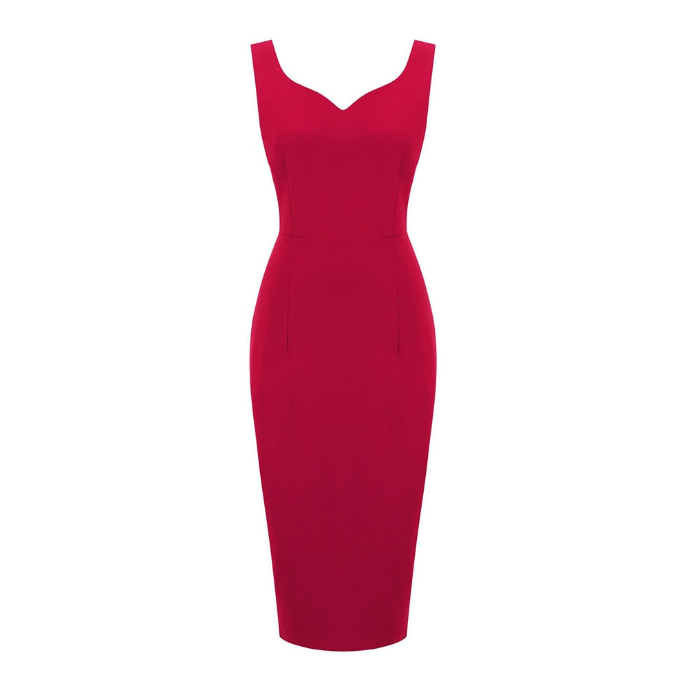 Funki Findz | Dresses | Women's Cocktail Party Slim Pencil Dress