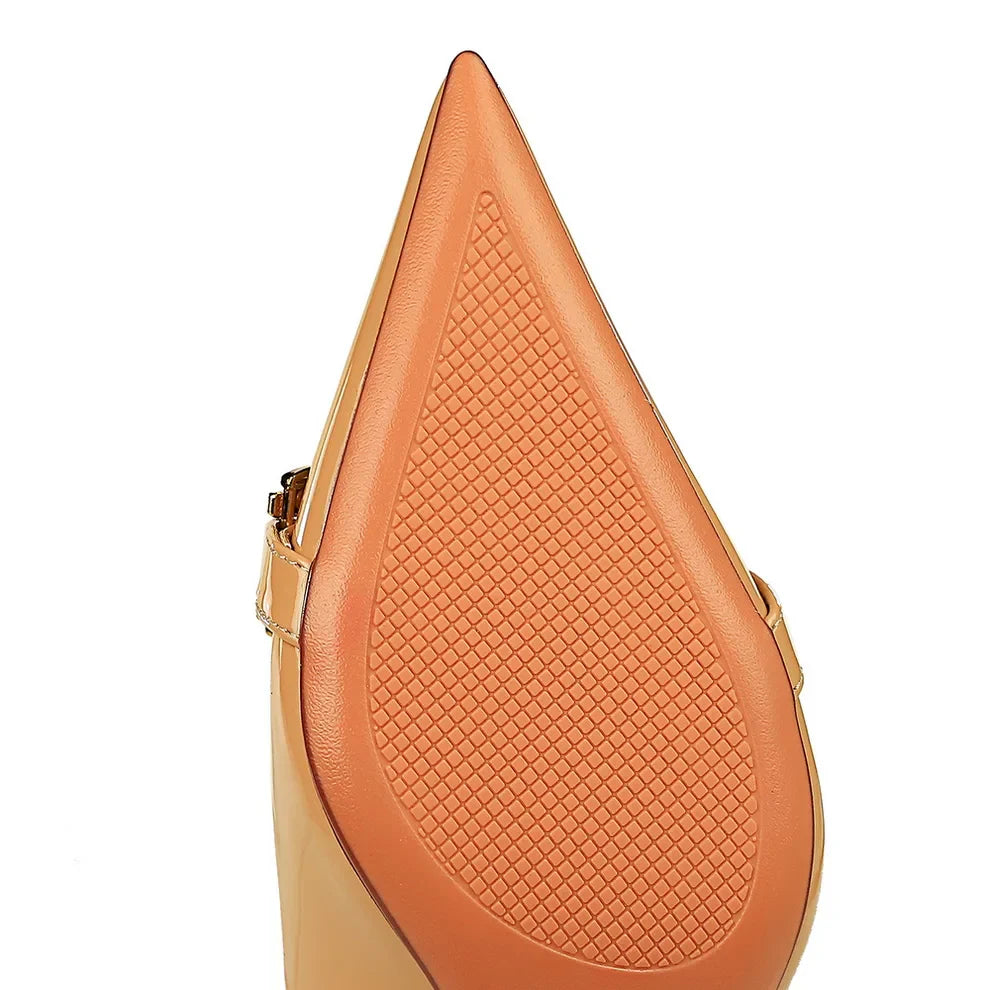 Funki Findz | Shoes | Women's Patent Leather Buckle Toe Pumps