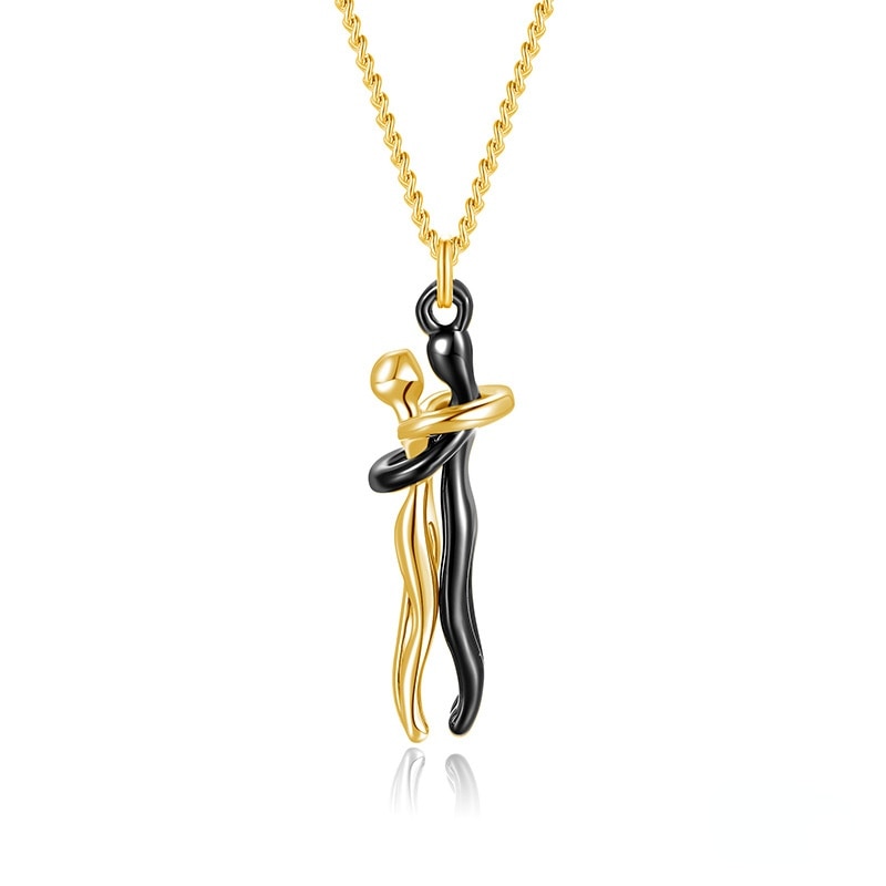 Funki Findz | Necklaces | Unisex Lovers Embrace Hug Necklace