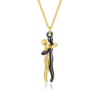 Funki Findz | Necklaces | Unisex Lovers Embrace Hug Necklace