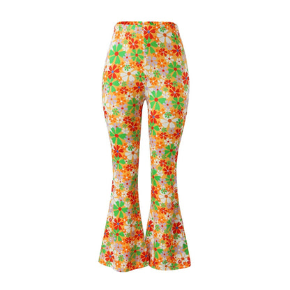 Funki Findz | Pants | Women's Boho Floral Hippie Flared Pants