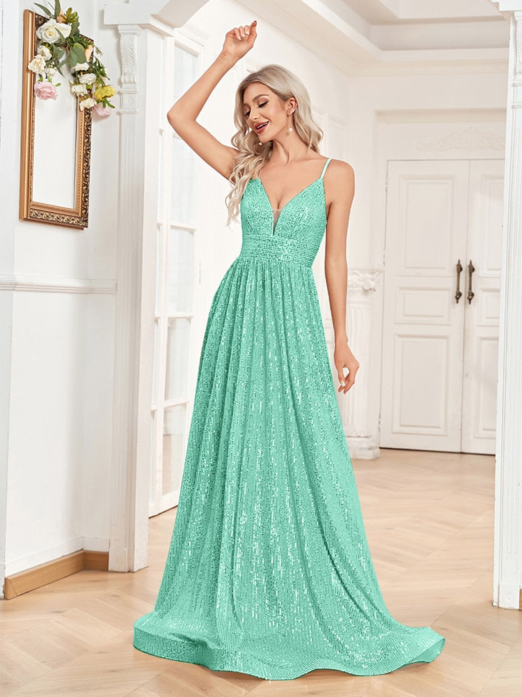 Funki Findz | Dresses | Women's Luxury Strappy Evening Dress