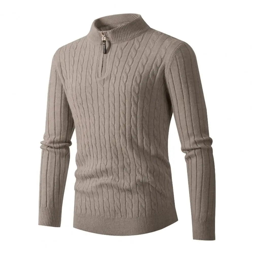 Funki Findz | Sweaters | Men's Slim Mock Neck Knitted Pullovers