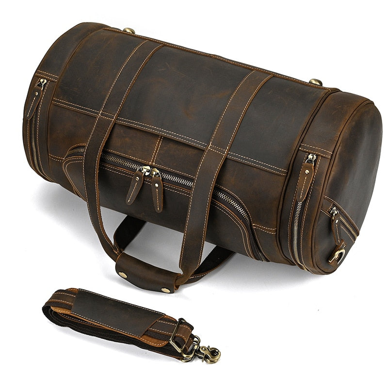 Funki Findz | Bags | Travel Bags | Men's Leather Overnight Bag
