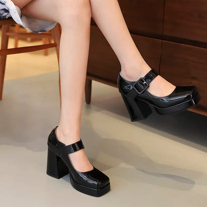 Funki Findz | Shoes | Women's Gothic Mary Jane Patent Heels