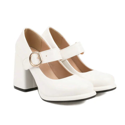 Funki Findz | Shoes | Women's Chunky High Heel Mary Janes