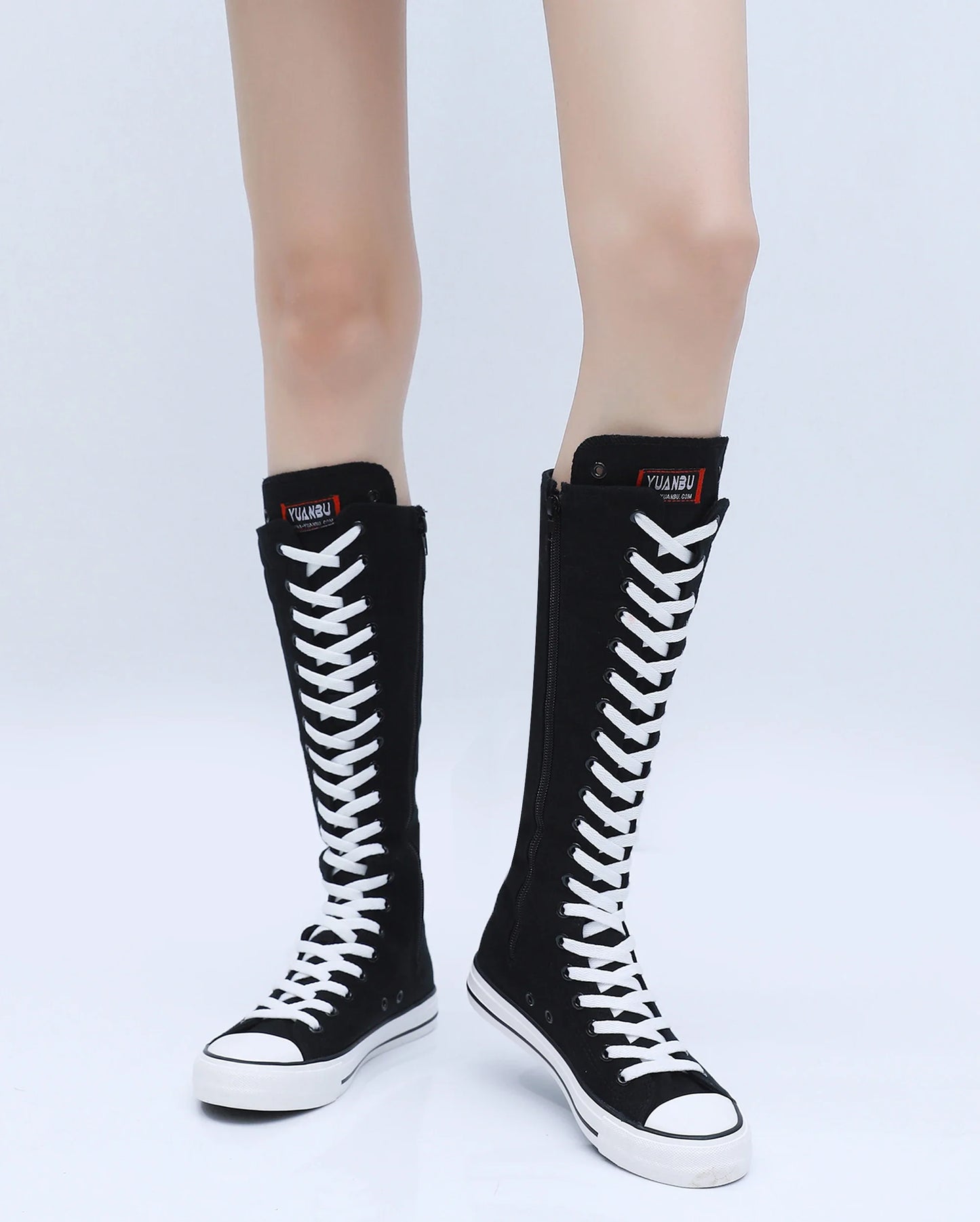 Funki Findz | Boots | Women's High Top Lace Up Canvas Boots