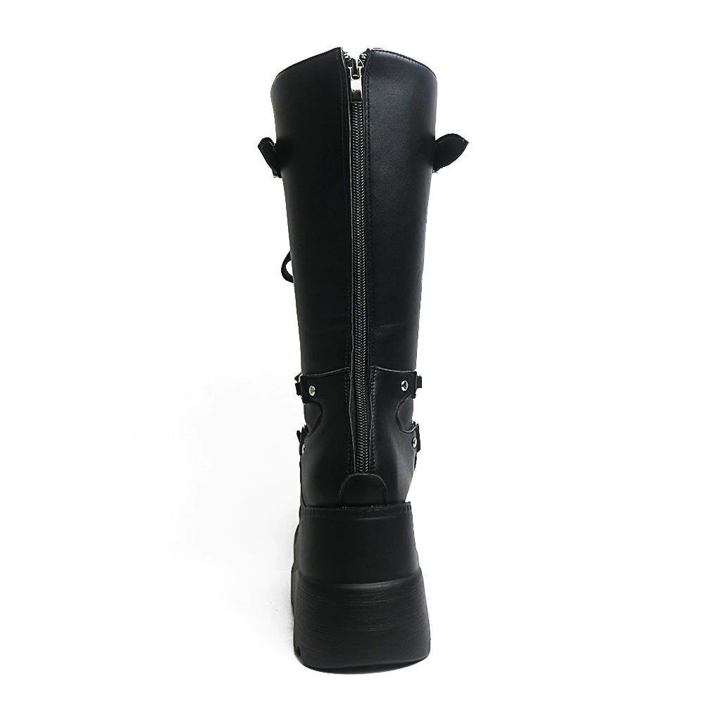 Funki Findz | Boots | Women's Punk High Platform Wedge Boots