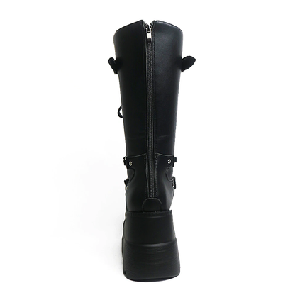 Funki Findz | Boots | Women's Punk High Platform Wedge Boots