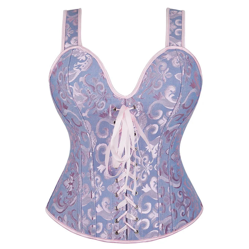 Funki Findz | Lingerie | Women's Victorian Satin Lace Up Corsets