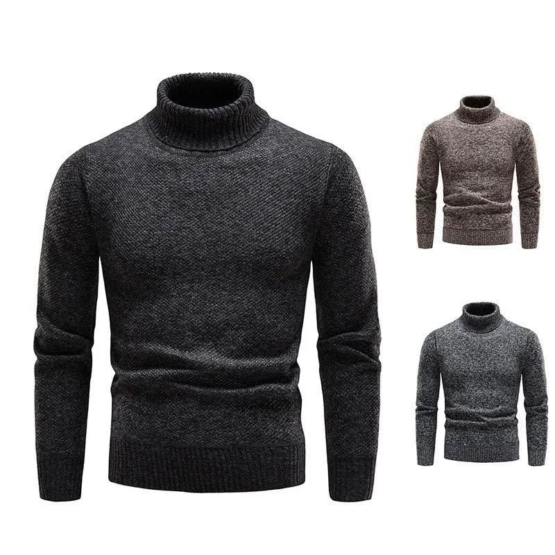 Funki Findz | Sweaters | Men's Winter Knitted Turtleneck Pullover
