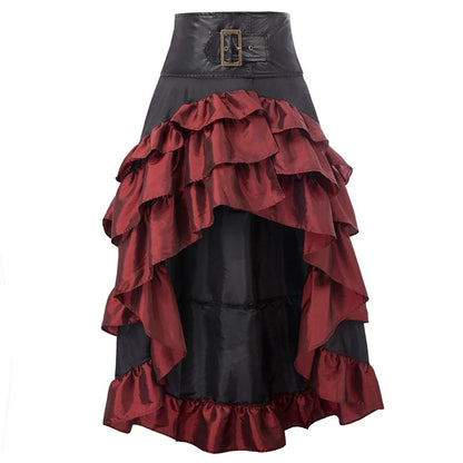 Funki Findz | Skirts | Women's Cosplay Steampunk Ruffled Skirt