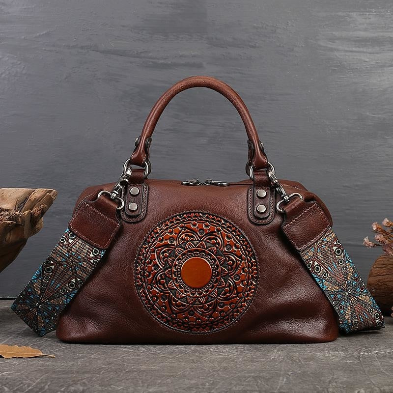 Funki Findz | Bags | Handbags | Women's Boho Leather Tote Bag