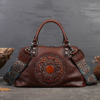 Funki Findz | Bags | Handbags | Women's Boho Leather Tote Bag